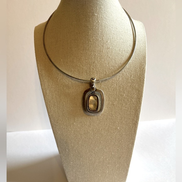 Heavy MOP Sterling Silver 925 Pendant by Joseph Esposito Signed Stamped 23 grams - Picture 4 of 8